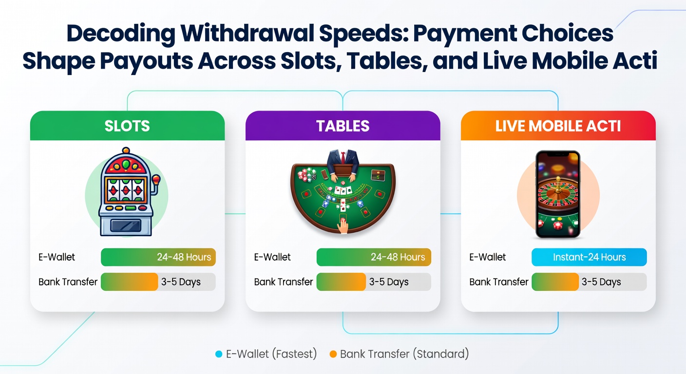 Close-up of blockchain icons and casino chips merging, symbolizing crypto payouts racing through digital networks across slots and live tables